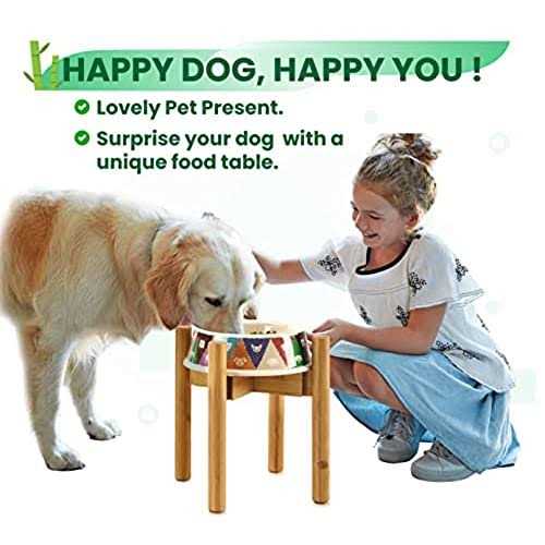 Alternative view of ZPirates Dog Bowl Stand Dogs Height Width Adjustable
