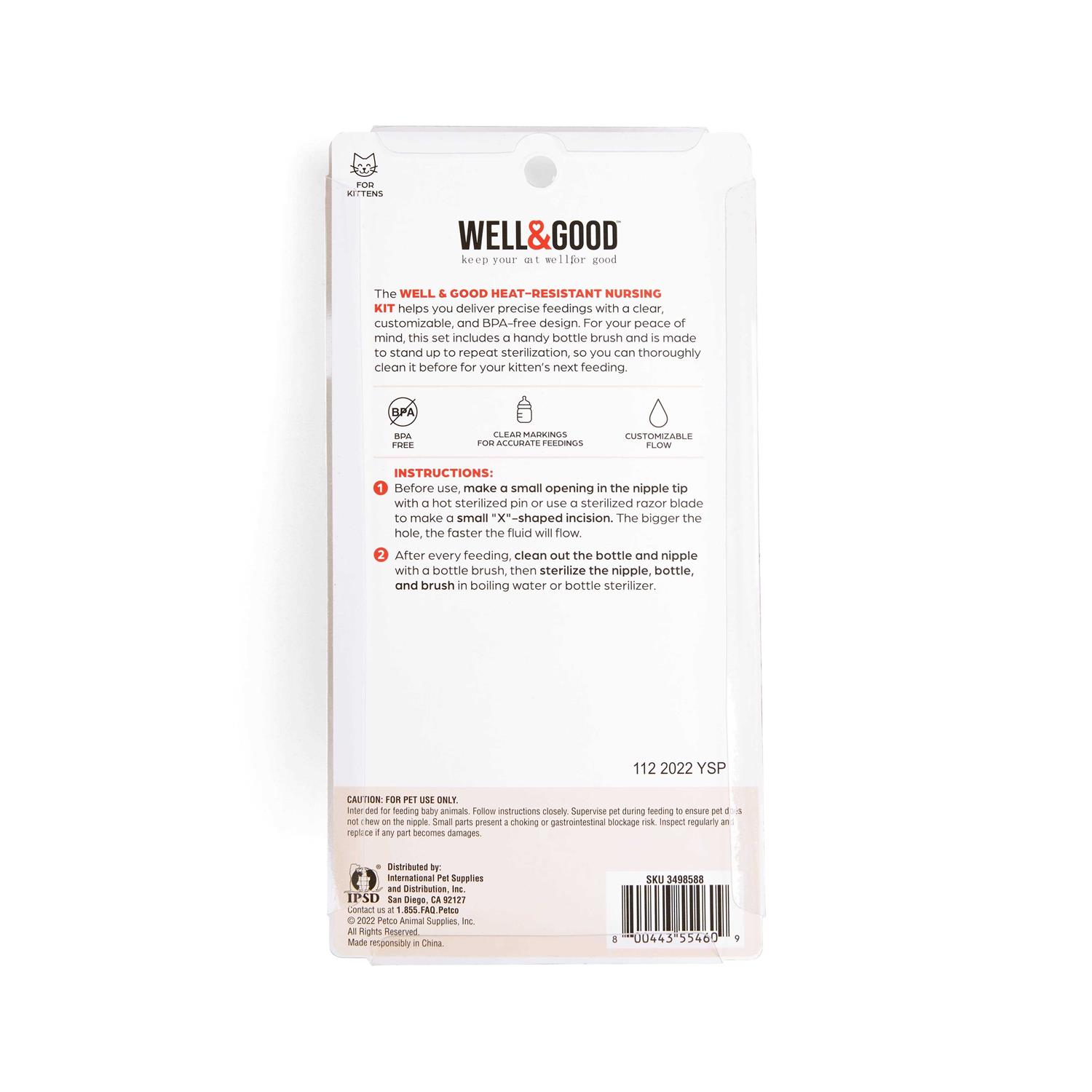 Alternative view of Well & Good Kitten Nursing Bottle Kit