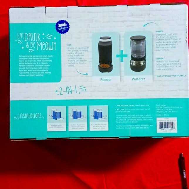 Alternative view of Whisker City Black Rib 2 inravity Cat Feeder
