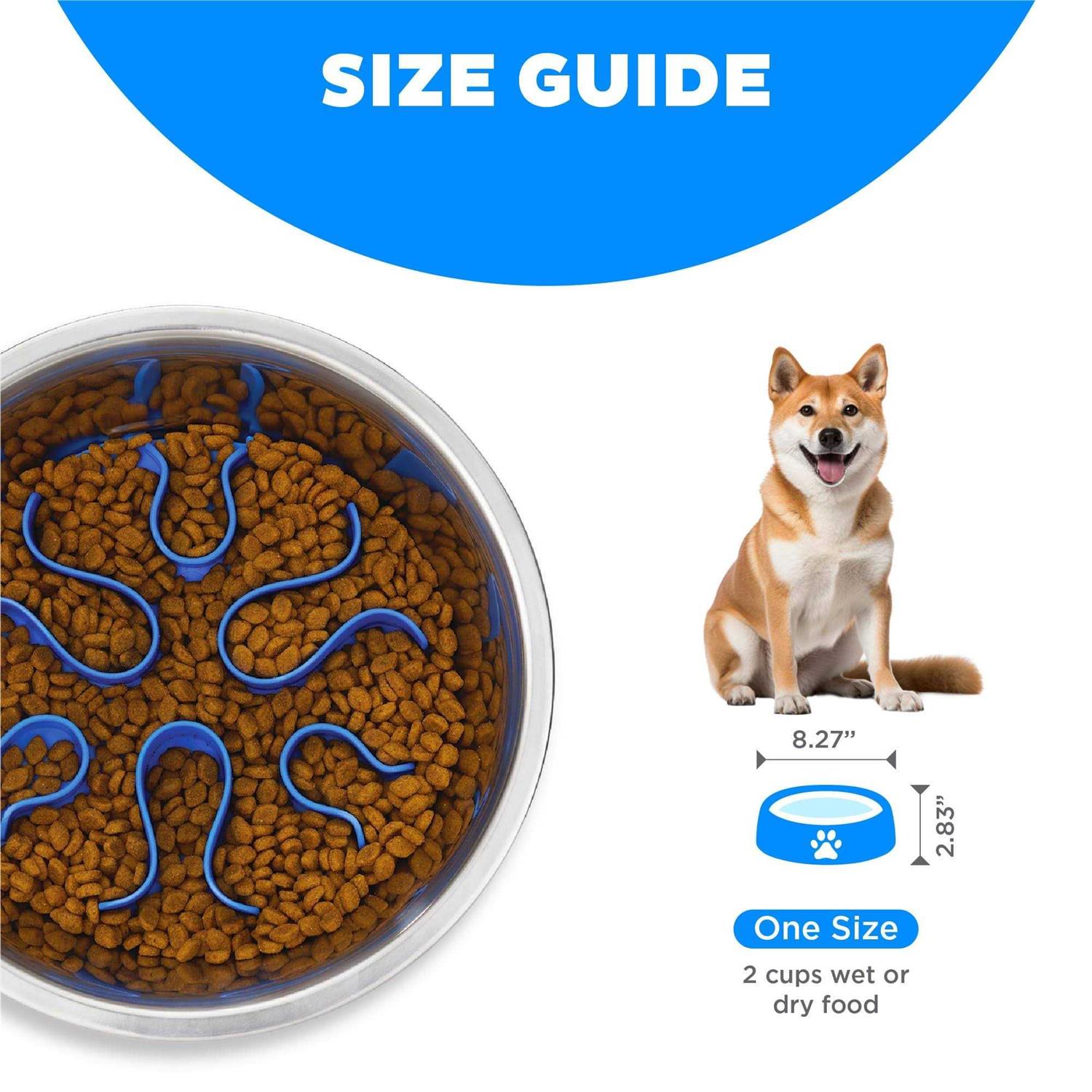 Alternative view of Outward Hound Stainless Steel Fun Feeder Slo Dog Bowl