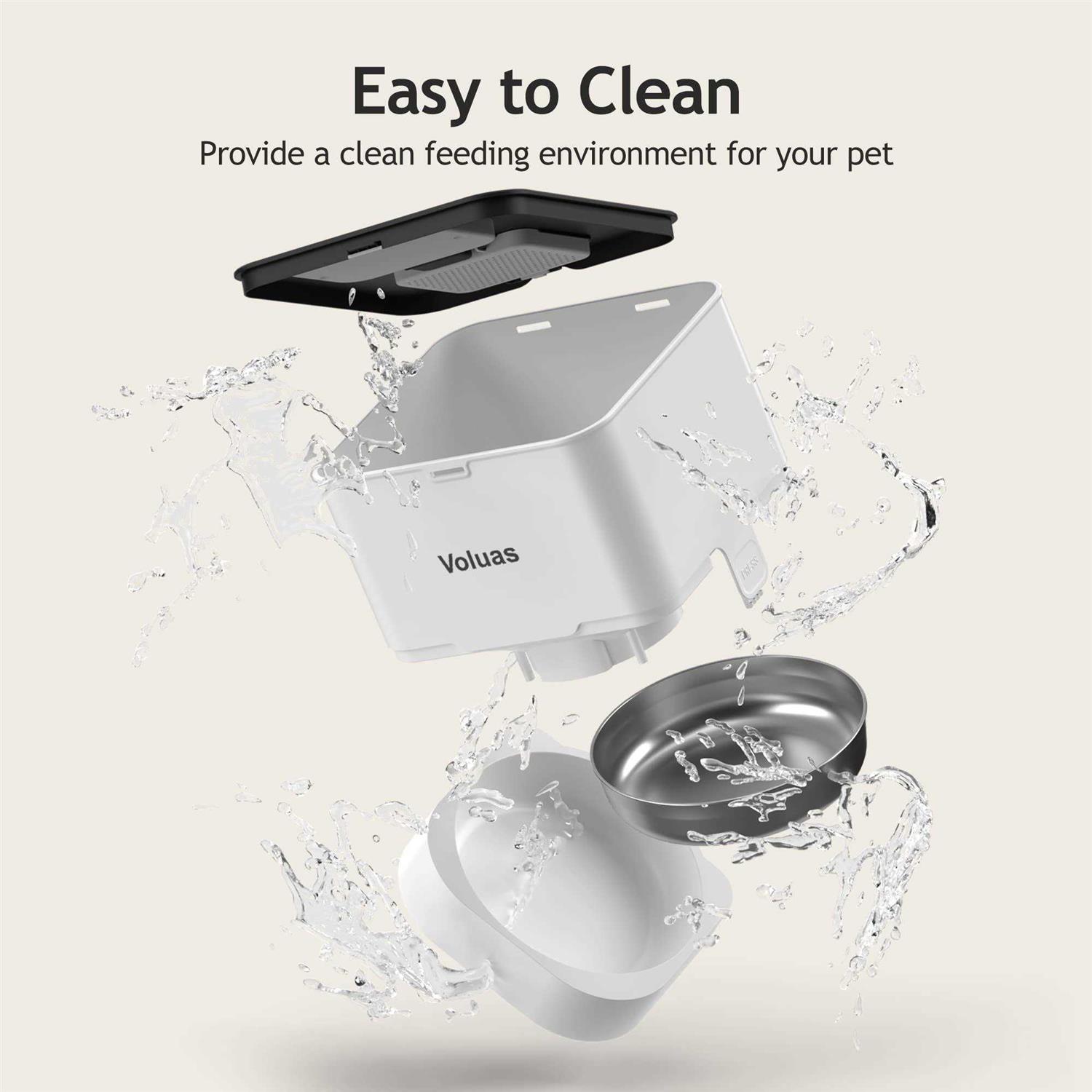 Alternative view of VOLUAS Automatic Pet Feeders for Cats and Dogs