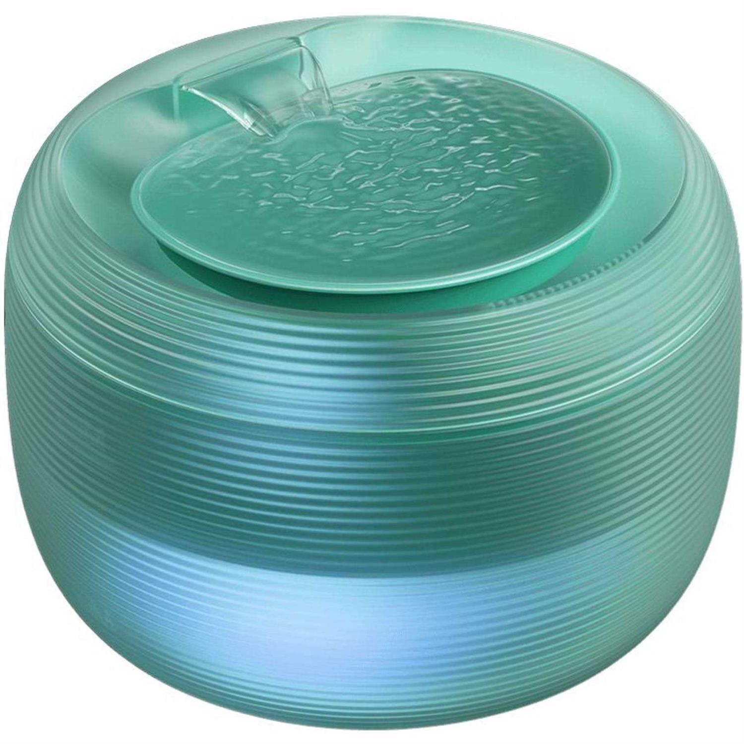 GroovyPets 2.5 L Translucent Pet Drinking Water Fountain Waterer for Cats Dogs-3 Colors 4U