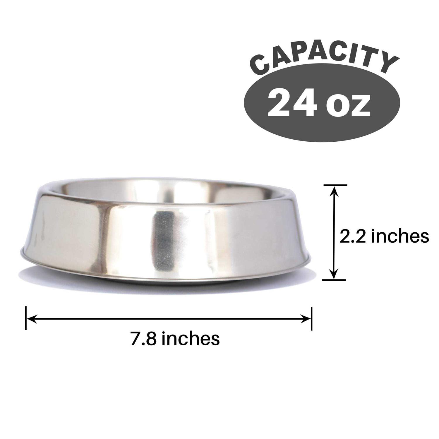 Alternative view of Iconic Pet 2 pack Anti Ant Stainless Steel Non Skid Pet Bowl for Dog or Cat