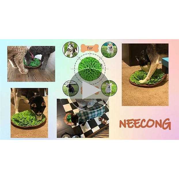 Alternative view of NEECONG Pet Snuffle Mat for Dogs,Interactive Feed Puzzle for Boredom,Encourages Natural Foraging Skills for Cats Rabbits Dogs Bowl