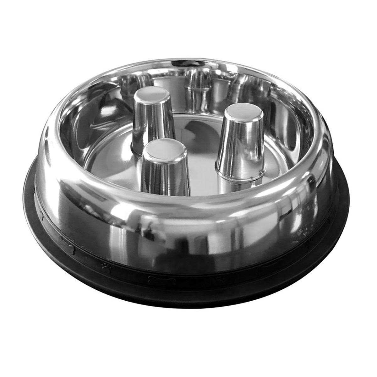 Alternative view of Qt Dog Stainless Steel Brake-Fast Bowl
