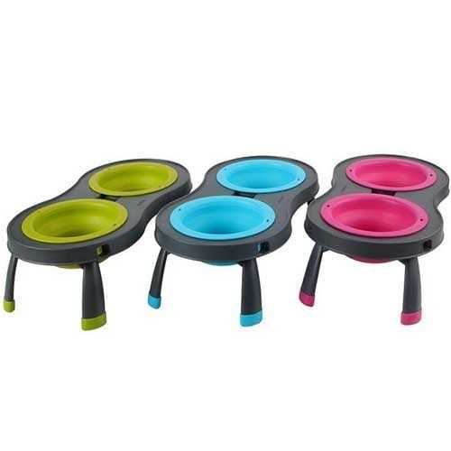 Alternative view of Dexas Popware Double Elevated Pet Feeder