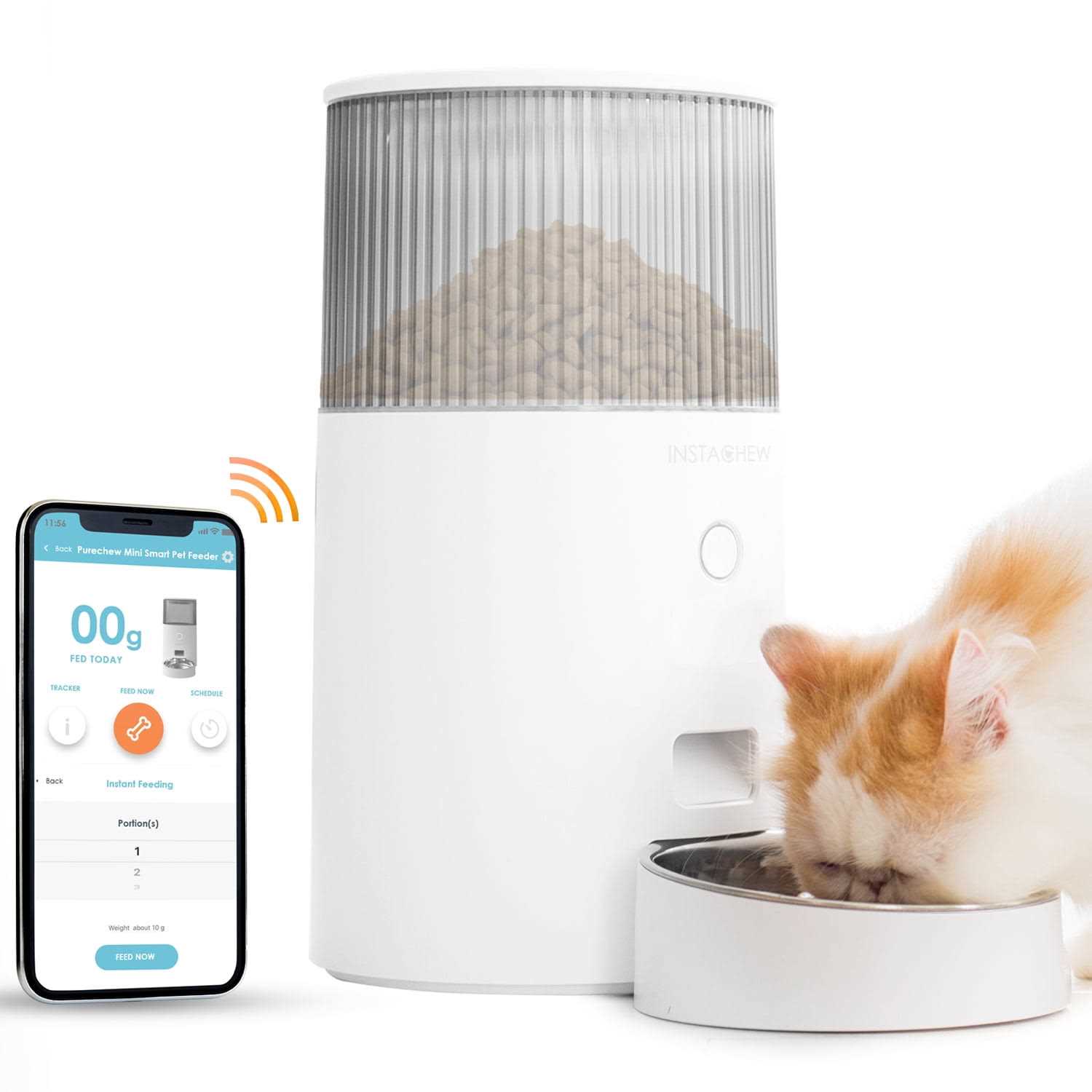 Alternative view of Instachew Purechew Mini Smart Automatic Pet Feeder
