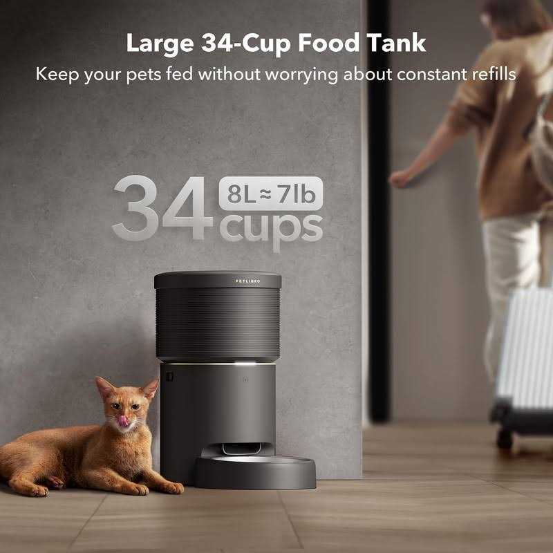 Alternative view of PETLIBRO Automatic Cat Feeders 5G WiFi Pet Feeder with Vacuum Food Storage for Pet Dry Food