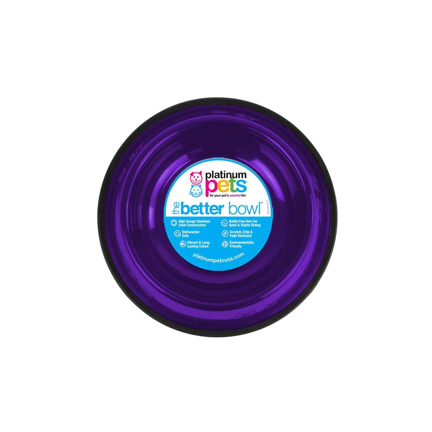 Platinum Pets Dog Non-Tip Stainless Steel Bowl