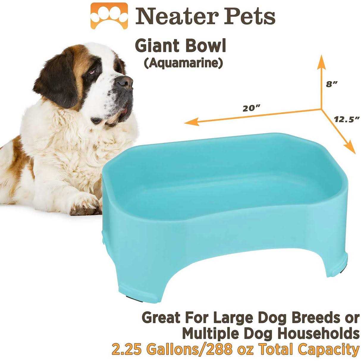 Alternative view of Neater Pet Brands Bowl with Leg Extensions Huge Jumbo Trough Style Dog Pet Water Dish