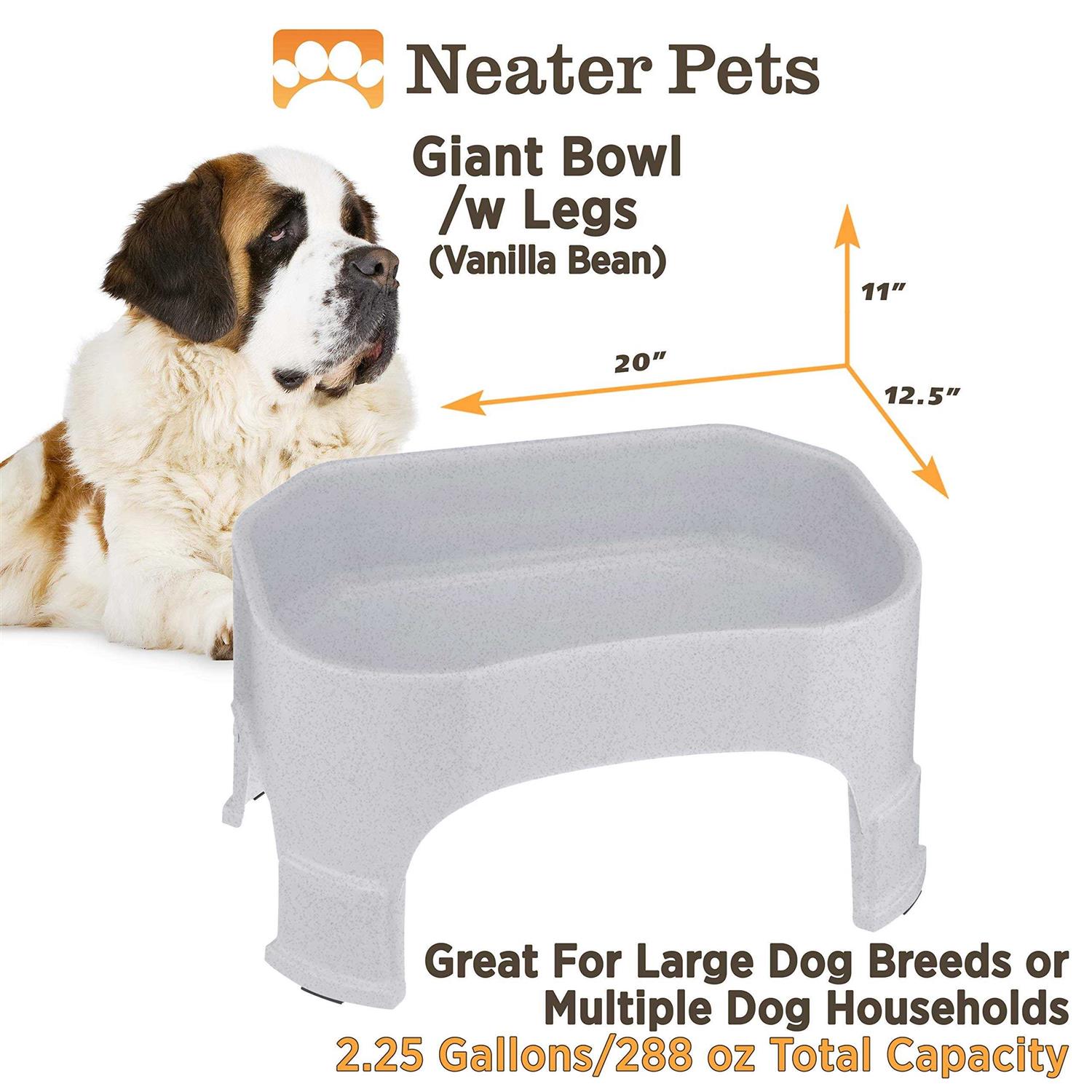Alternative view of Neater Pet Brands Bowl with Leg Extensions Huge Jumbo Trough Style Dog Pet Water Dish