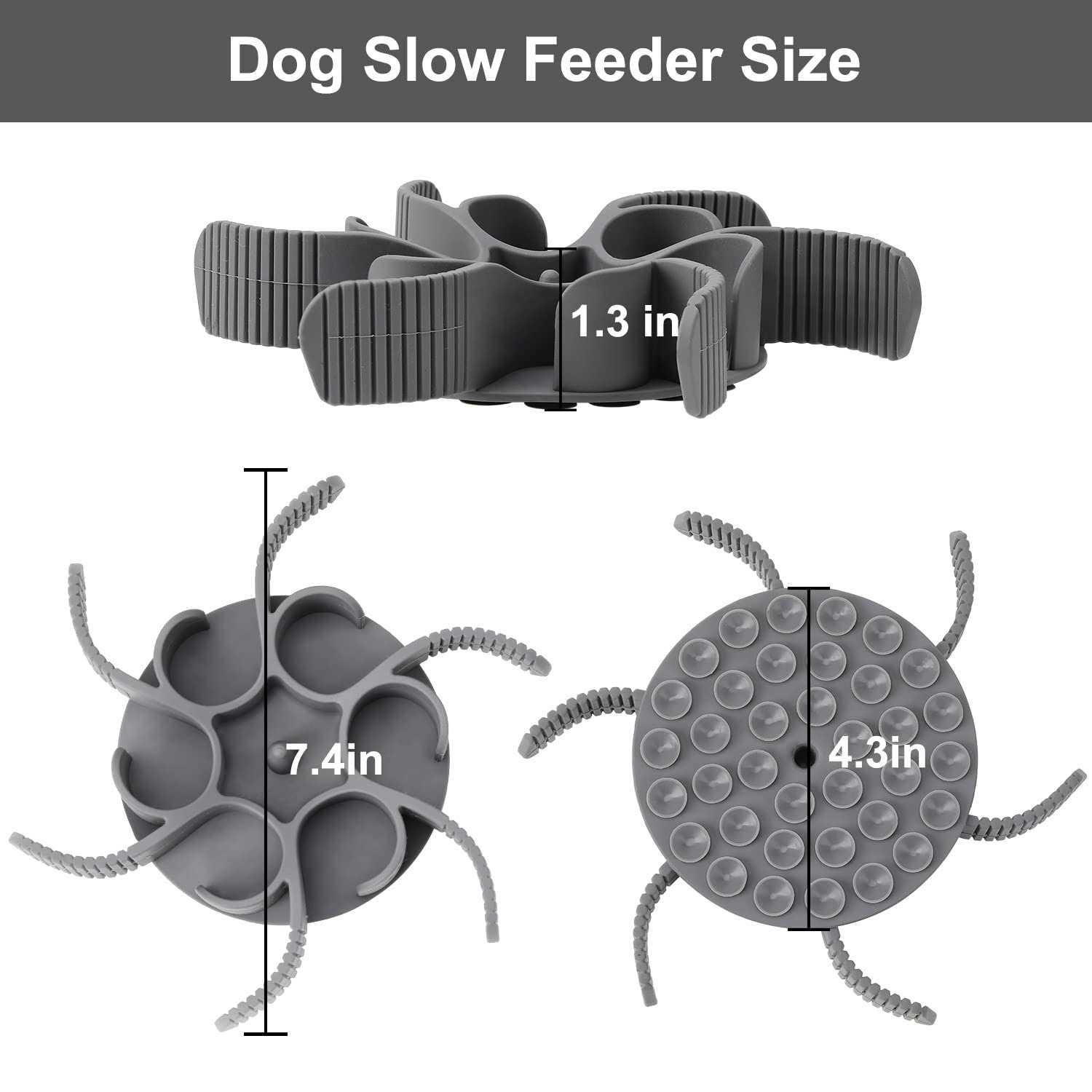 Alternative view of Anipaw Dog Slow Feeder Dog Bowls Silicone Spiral Dog Food Bowls Feeder Insert to Slow Down Eating for Large Medium Small Breed Dogs Perfect