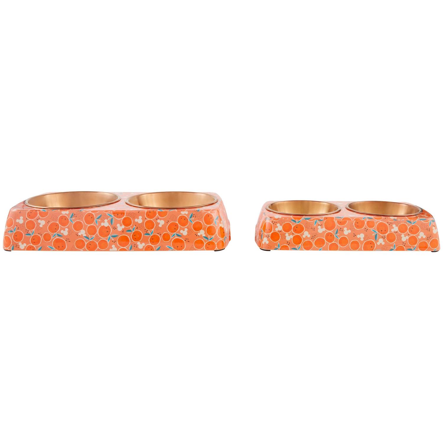 Alternative view of Disney Minnie Mouse Summer Bamboo Melamine Stainless Steel Double Dog & Cat Bowl