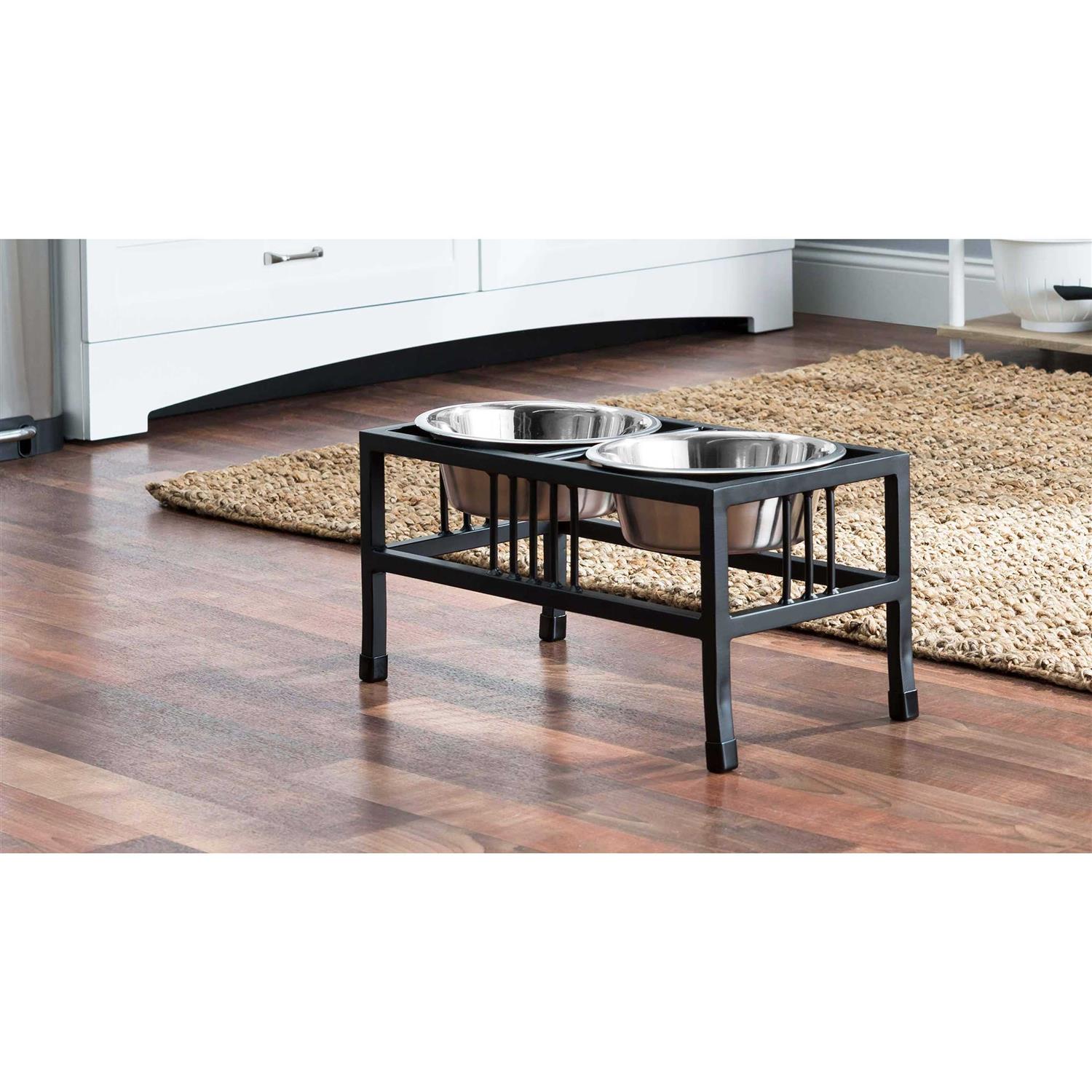 Alternative view of Baron Double Raised Dog Bowl