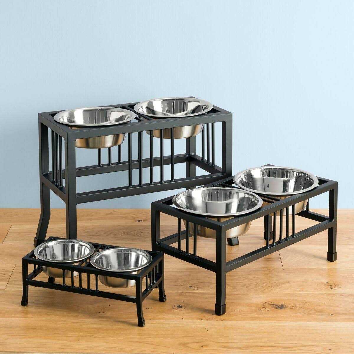 Baron Double Raised Dog Bowl