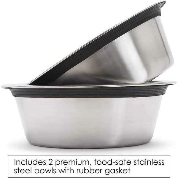 Alternative view of Baron Double Raised Dog Bowl