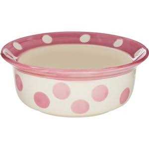 Alternative view of Petrageous Designs Polka Paws Oval Ceramic Dog & Cat Bowl