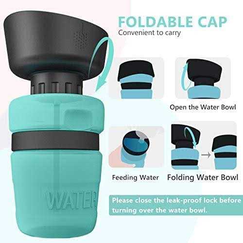 Alternative view of lesotc Pet Water Bottle for Dogs Dog Water Bottle Foldable Dog Travel Water Bottle