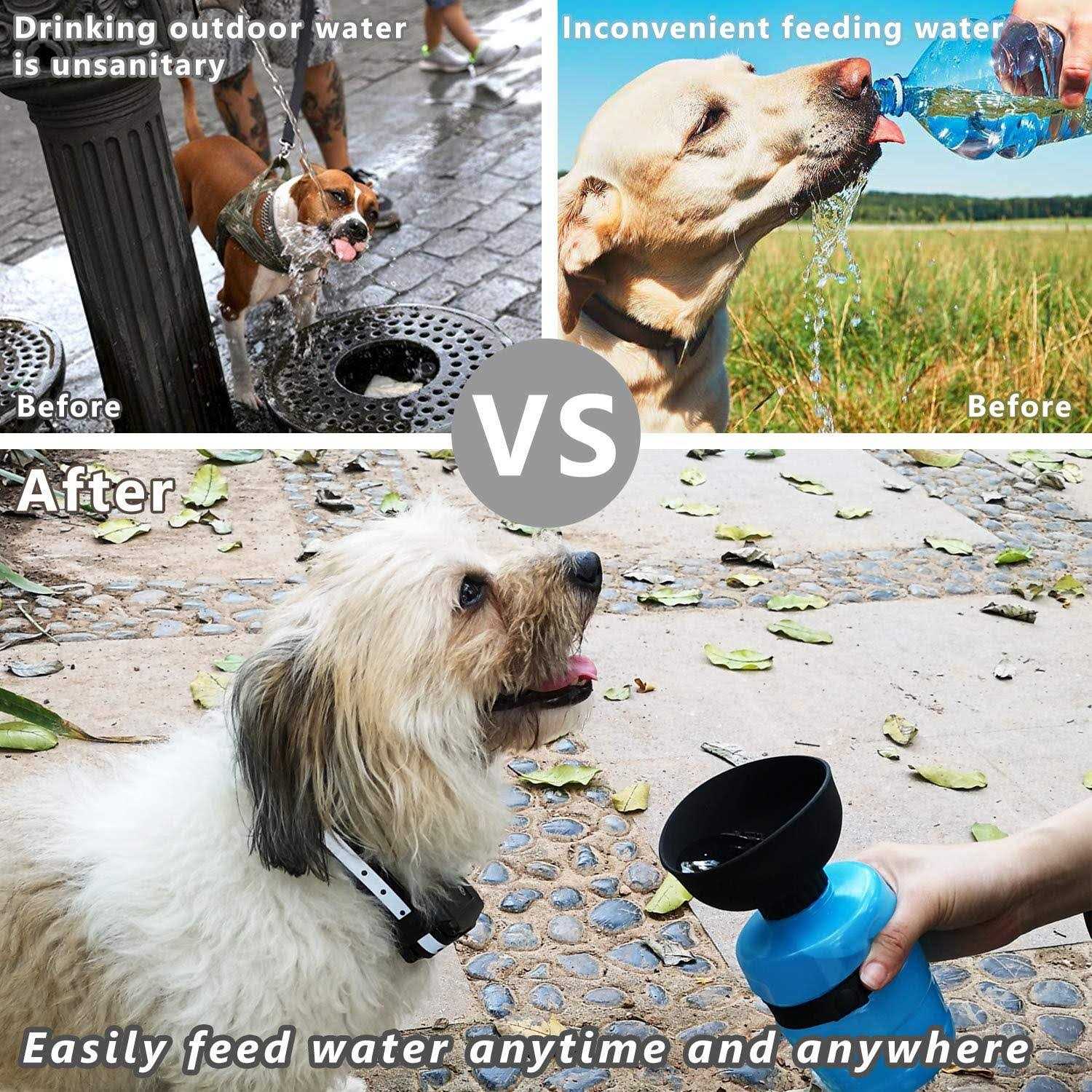 Alternative view of lesotc Pet Water Bottle for Dogs Dog Water Bottle Foldable Dog Travel Water Bottle