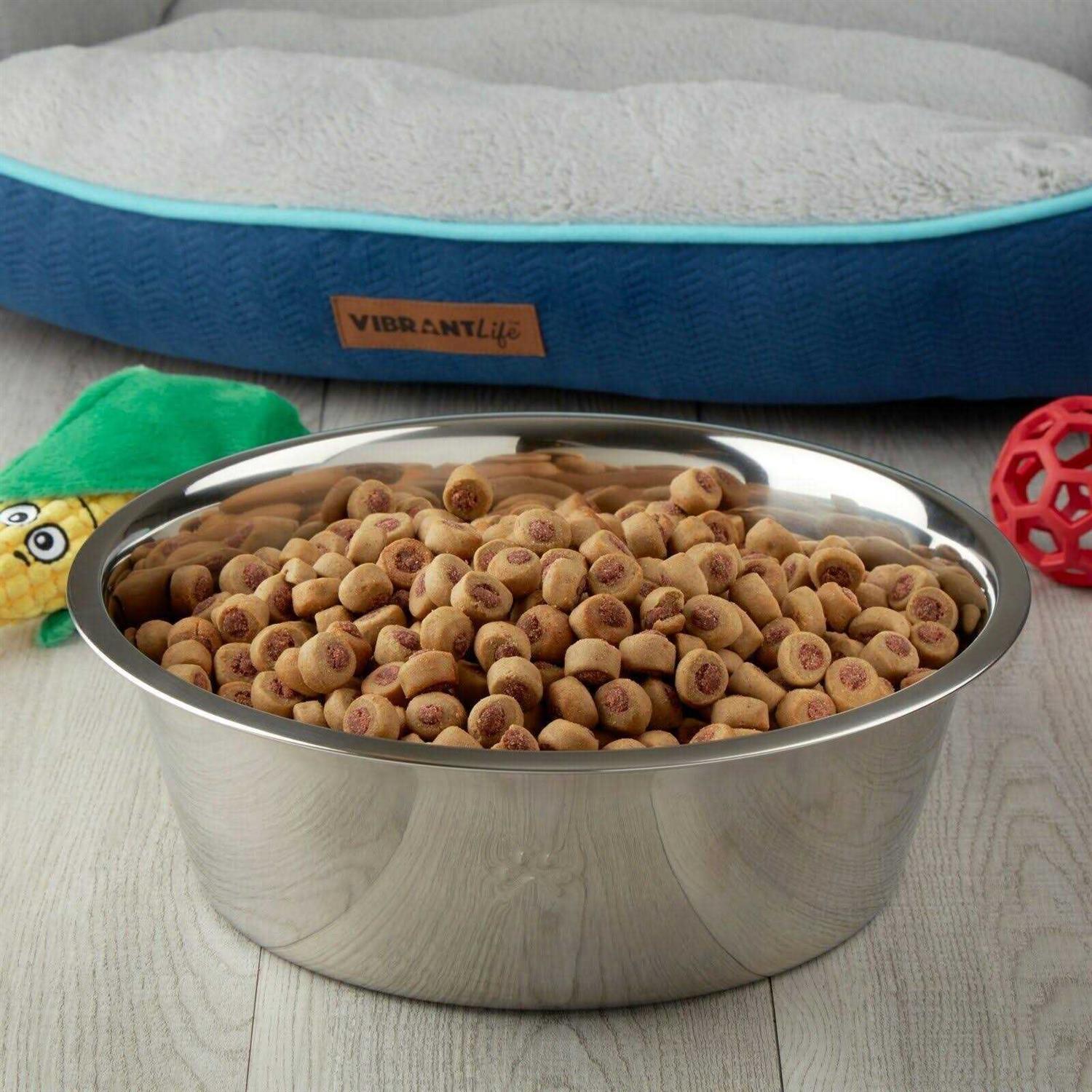 Alternative view of Vibrant Life Stainless Steel Dog Bowl