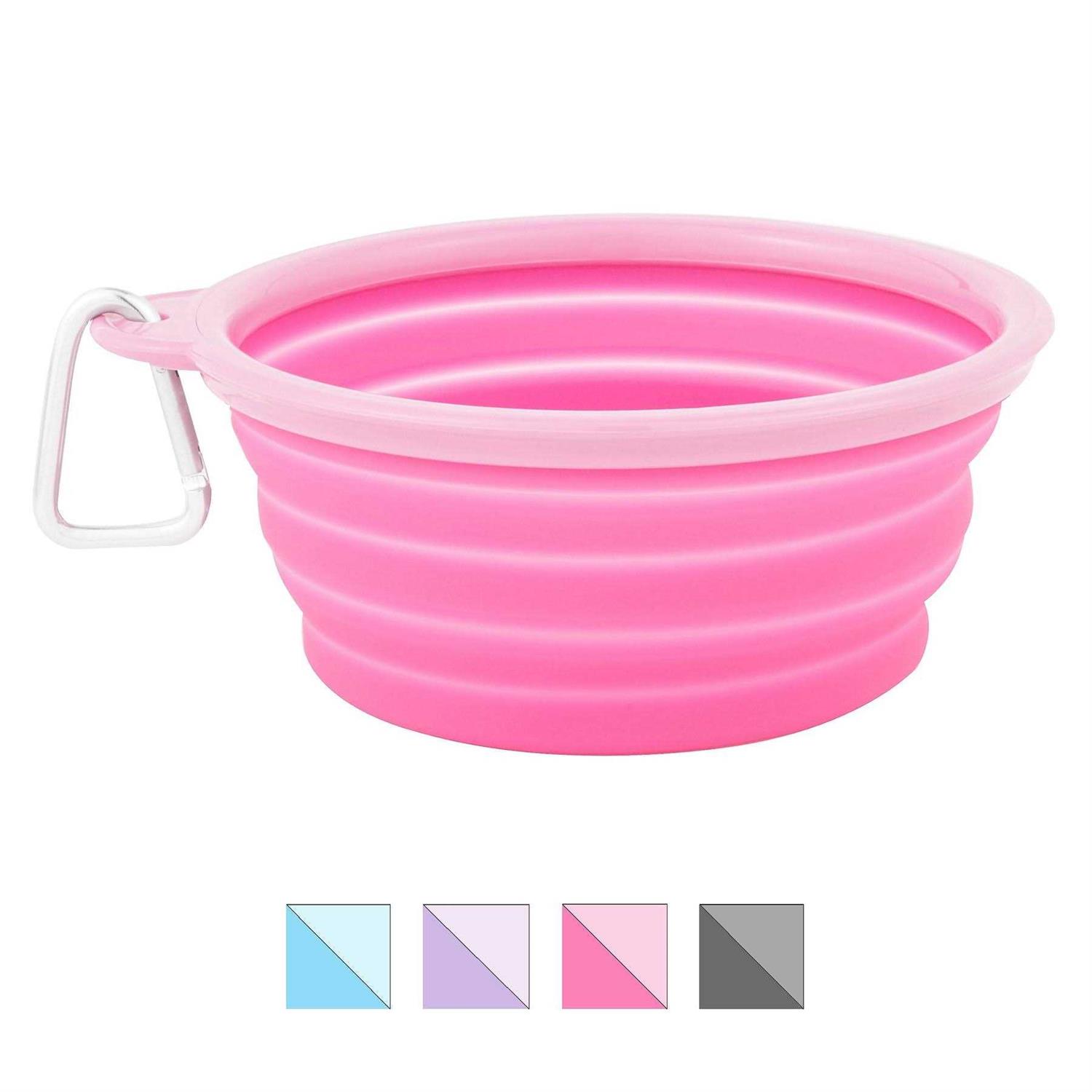 Alternative view of Prima Pets Prima Collapsible Silicone Water Travel Bowl with Clip Dog and Cat