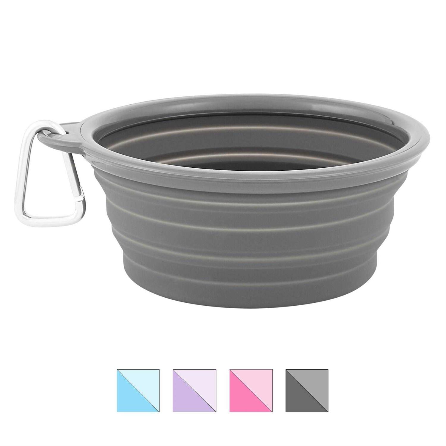 Prima Pets Prima Collapsible Silicone Water Travel Bowl with Clip Dog and Cat