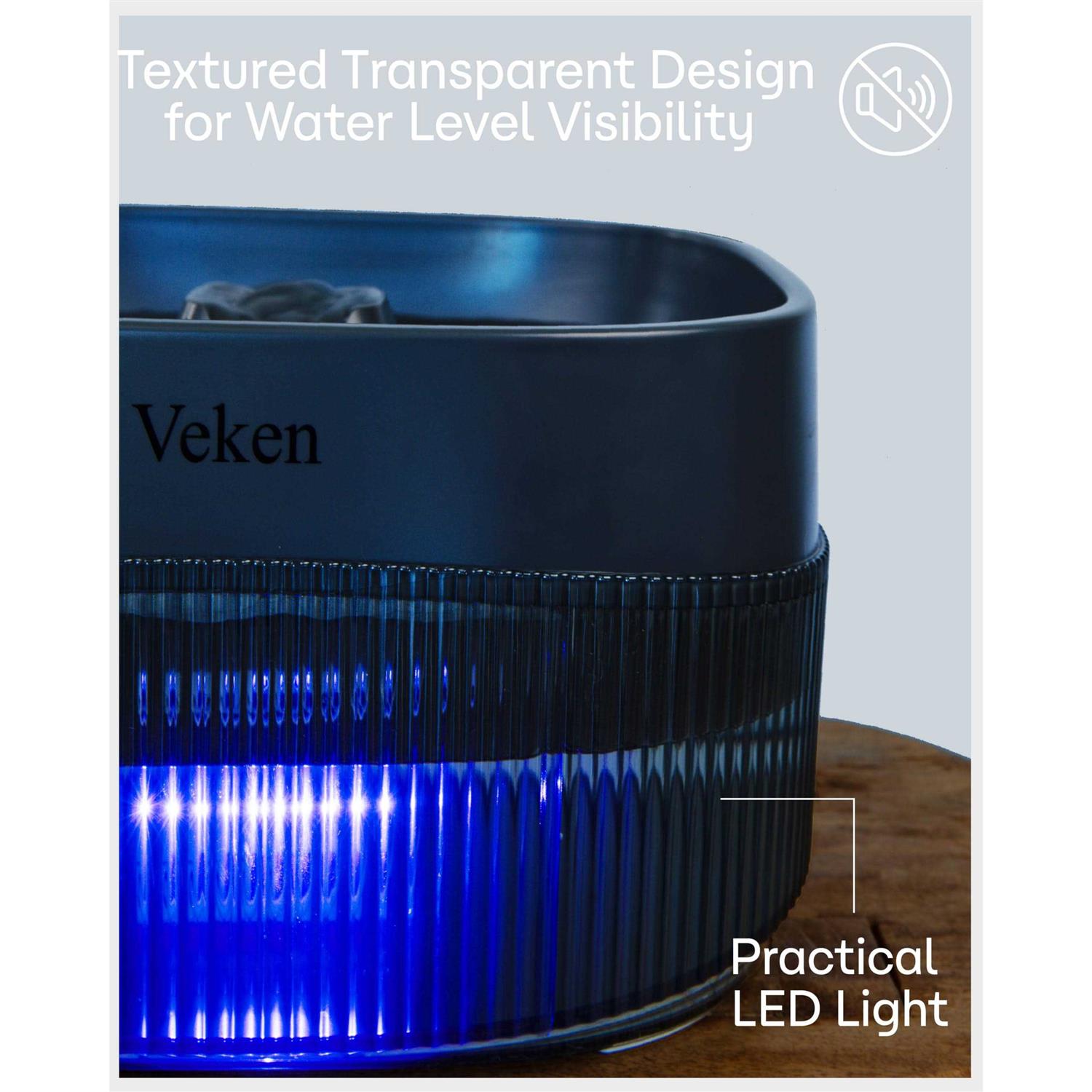 Alternative view of Veken Dog Water Fountain,135oz/4L Dog Water Bowl Dispenser and Automatic Pet Water Fountain for Small to Medium Dogs