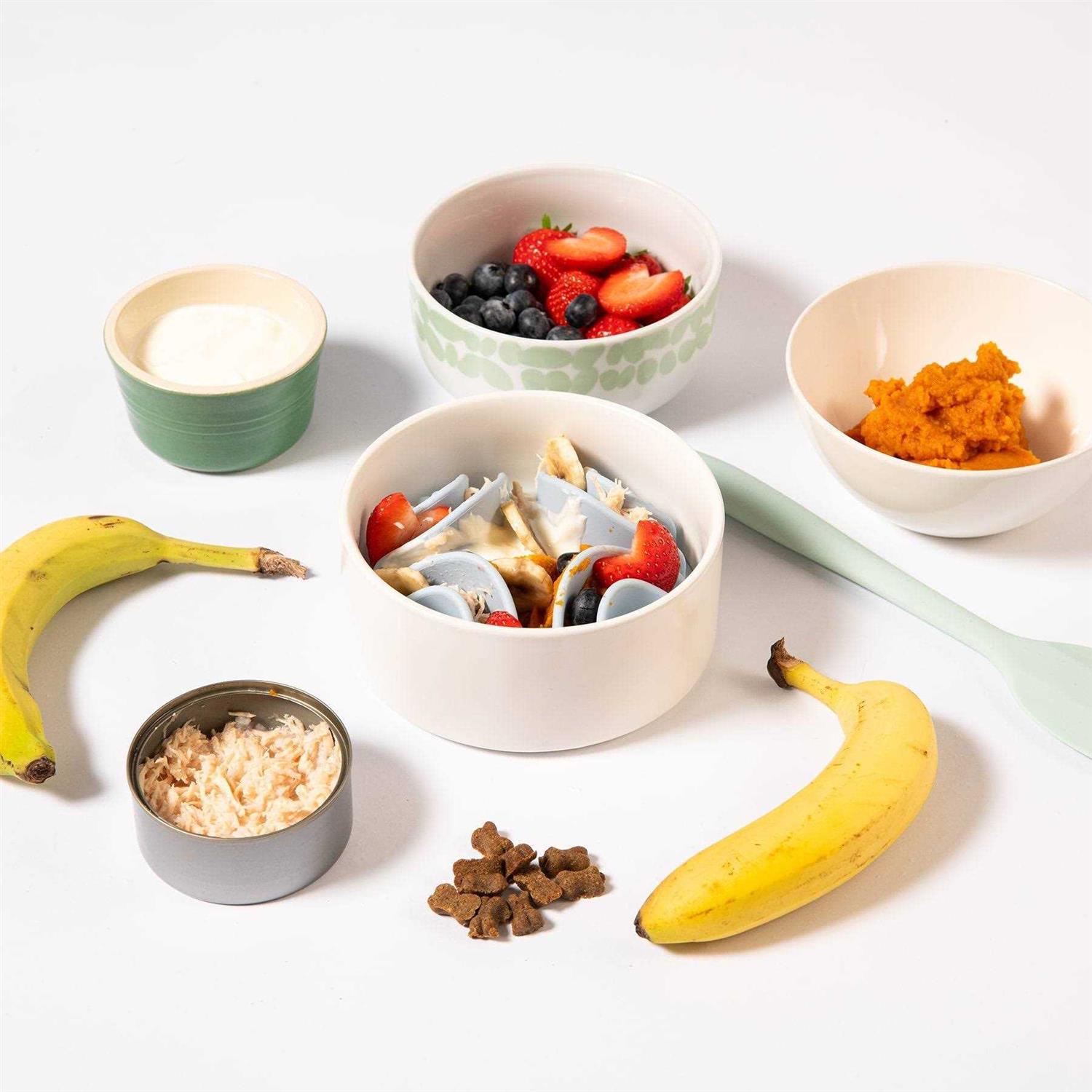 Alternative view of AWOO Good Vibes Silicone Bowl Insert Dog Feeding Mat