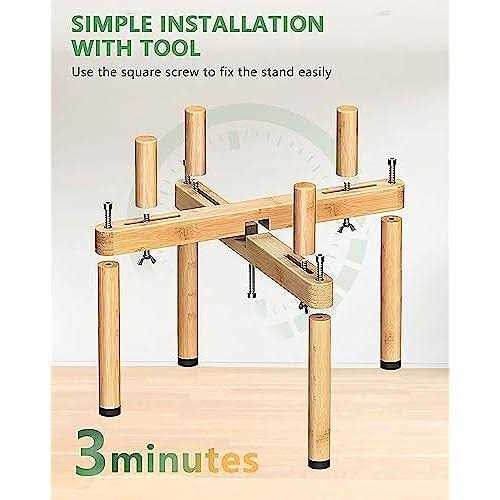 Alternative view of Vantic Dog Bowl Stand Adjustable Elevated Dog Food Stand For 65-11 Wide Bowls