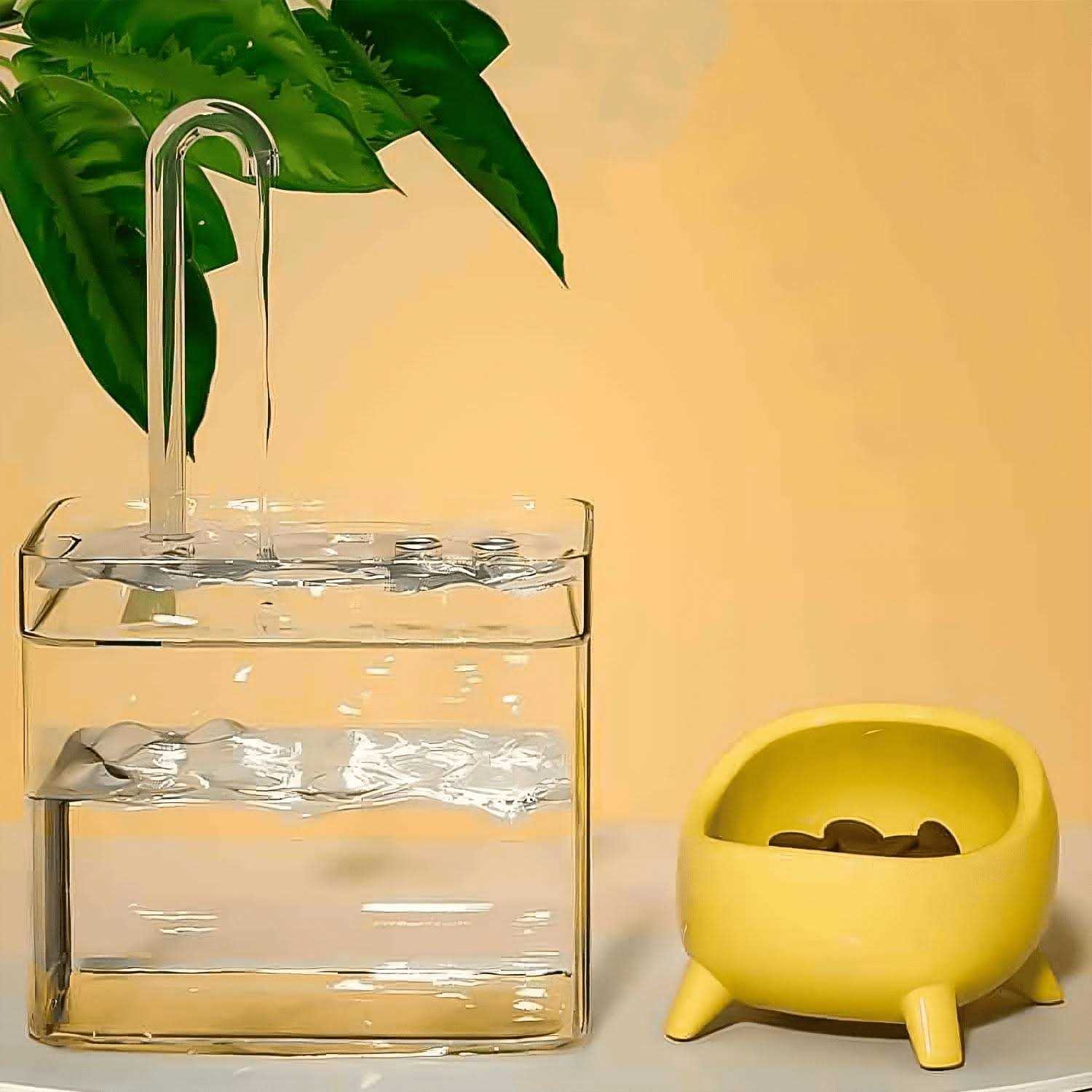 Alternative view of Pet Fountain Pet Water Fountain50oz/1.5L Cat Water Fountain Dog Automatic Water Dispenser with Filters ,fresh