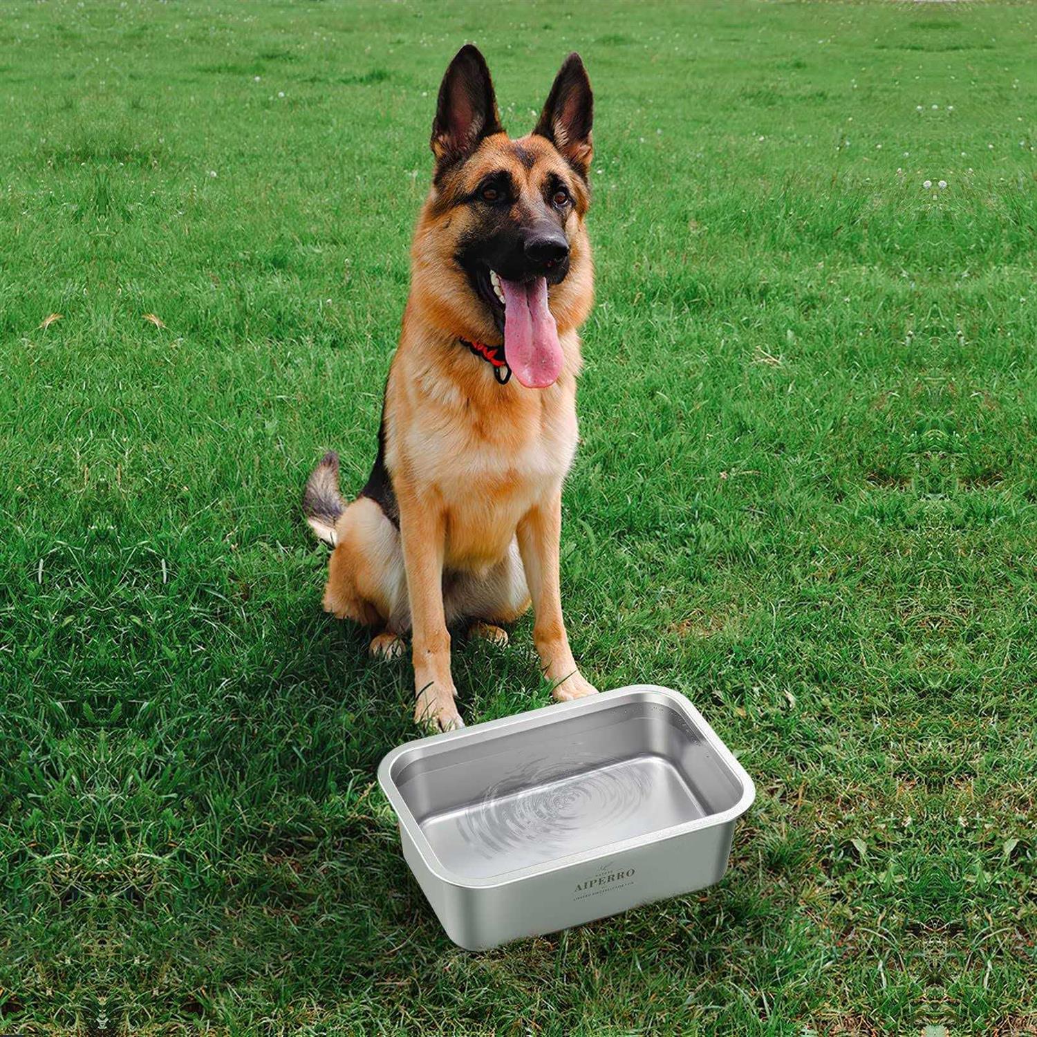 Alternative view of AIPERRO Stainless Steel Dog Bowls for Large Dogs