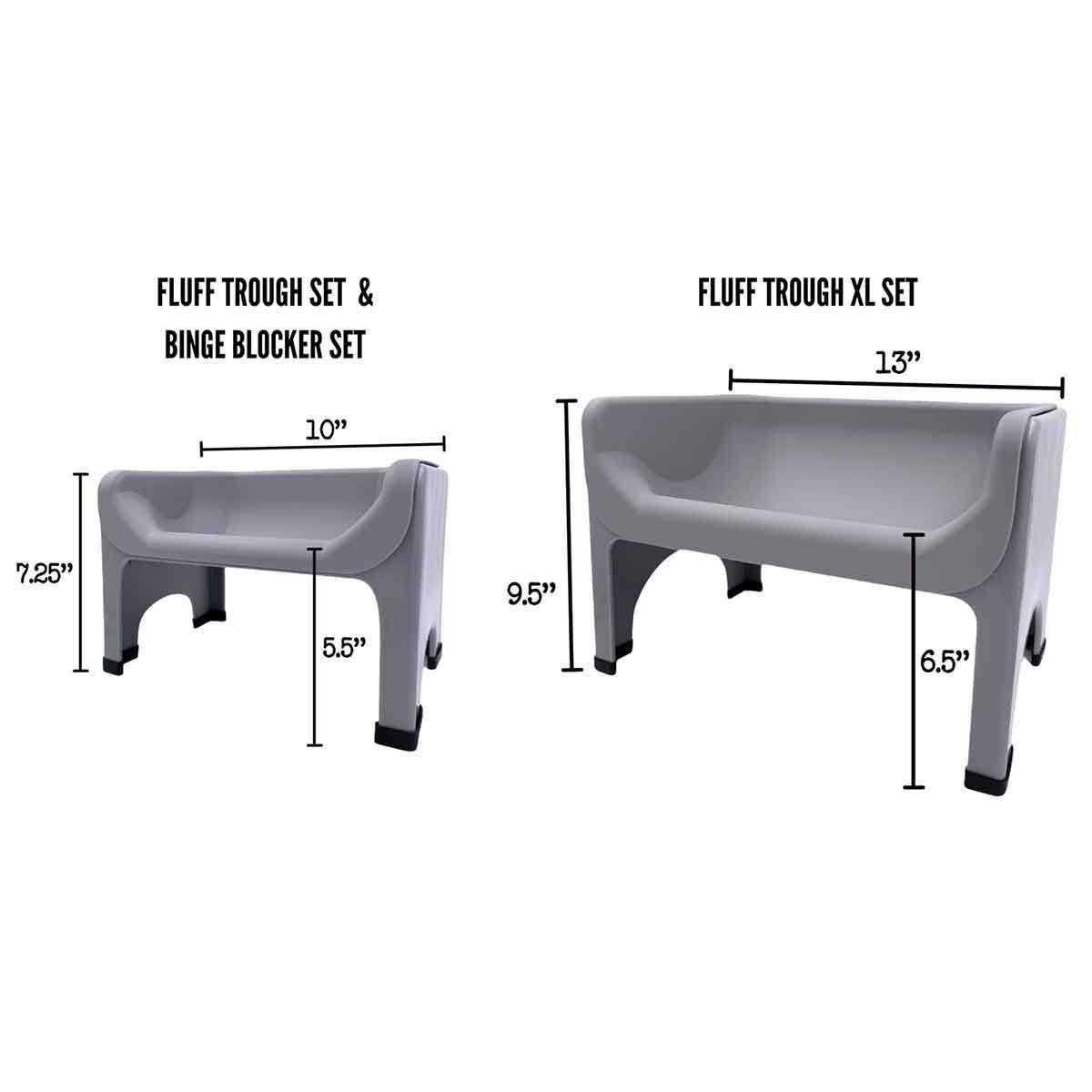 Alternative view of Fluff Trough Elevated Dog & Cat Feeder
