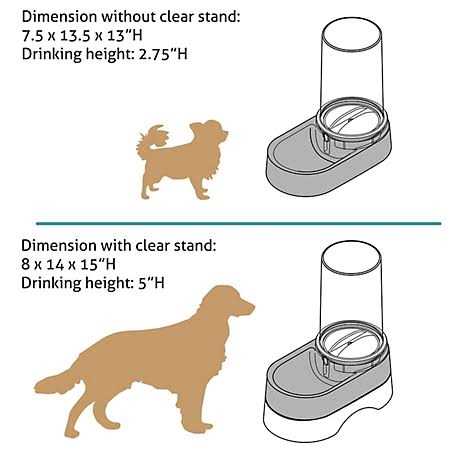 Alternative view of Richell Elevated Gravity Pet Water Dispenser