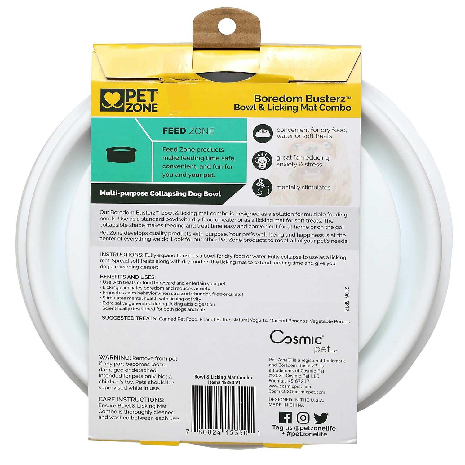 Alternative view of Boredom Busterz Bowl & Licking Mat Combo for Pets
