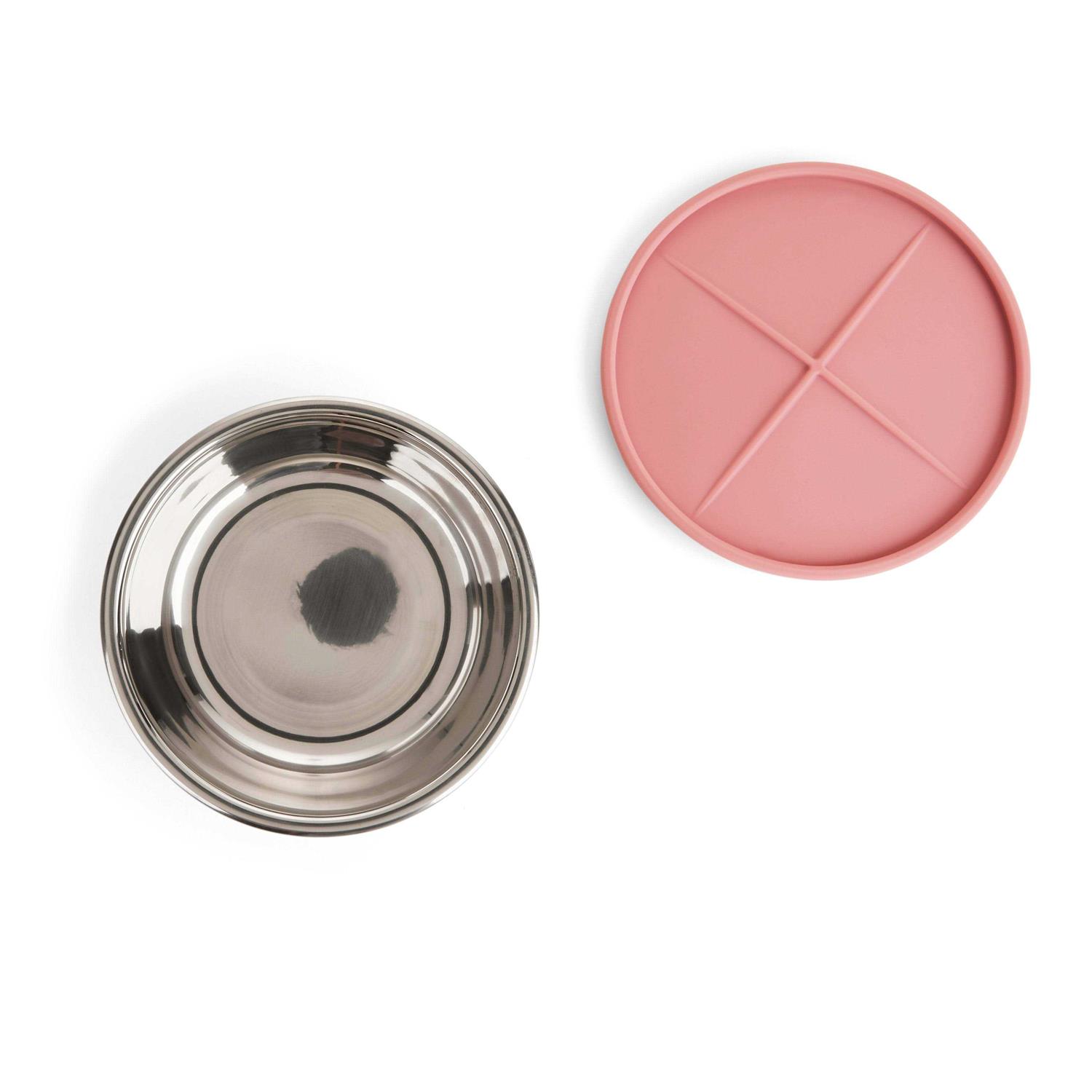 Alternative view of EveryYay Dining in Stainless-Steel 0.75 Cup Cat Bowl with Lid