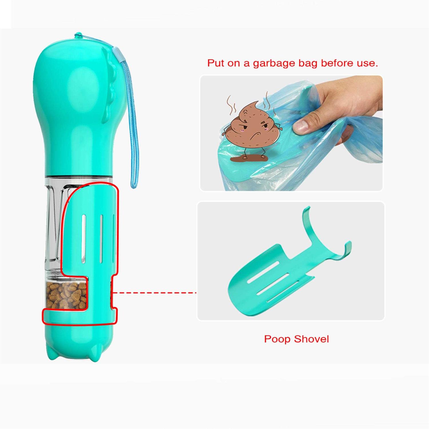 Alternative view of HANAMYA 3 in 1 Dog Travel Bottle Set, Drinking Feeder, Food Box and Trash Bag Storage