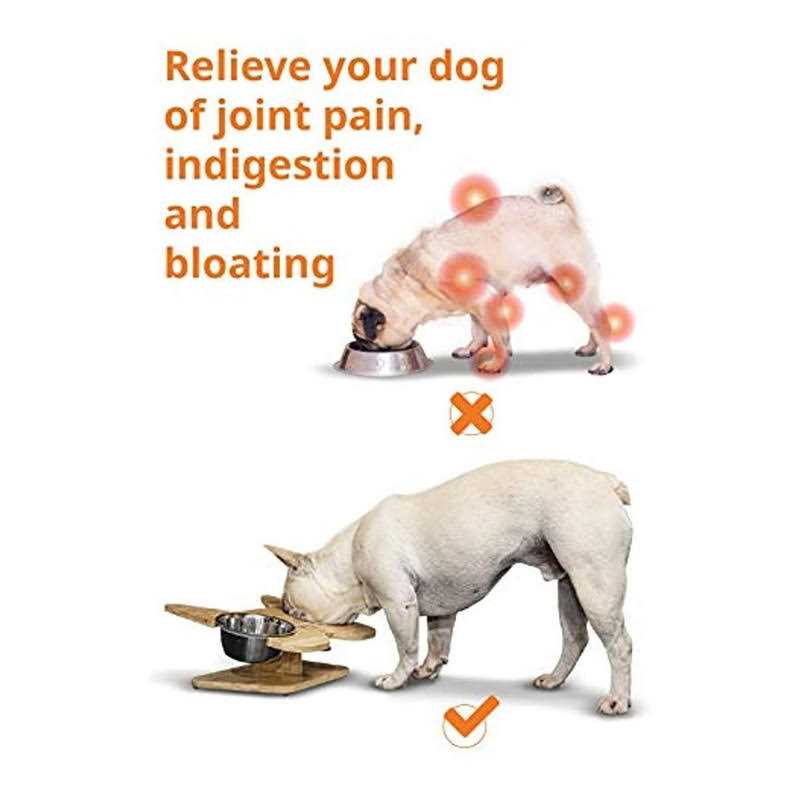 Alternative view of Nibbleypets Elevated Dog Bowl Stand with Stainless-Steel Food and Water Bowls