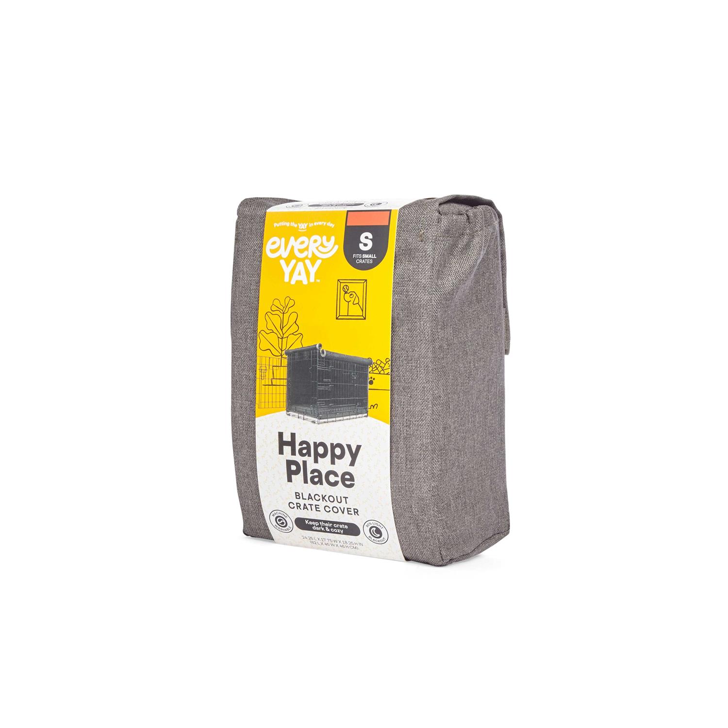 Alternative view of EveryYay Happy Place Blackout Grey Dog Crate Cover