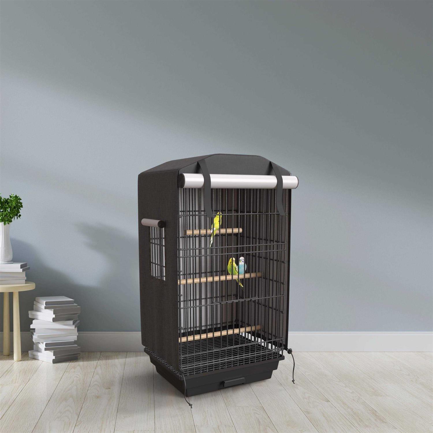 Knuti Universal Bird Cage Cover Good Night Blackout 51 inch x 38 inch x 23.5 inch inch Small Animal Cages Cover