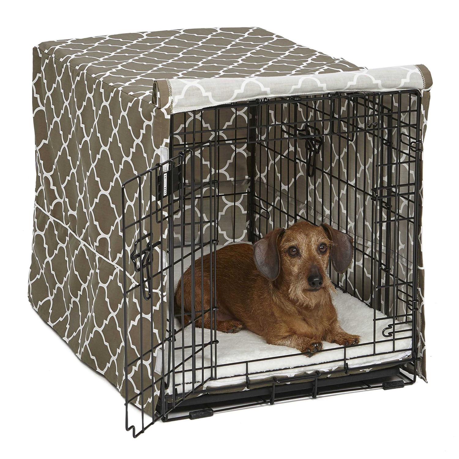Midwest Metal Cvr24t-br 24 inch Brn Geo Crate Cover