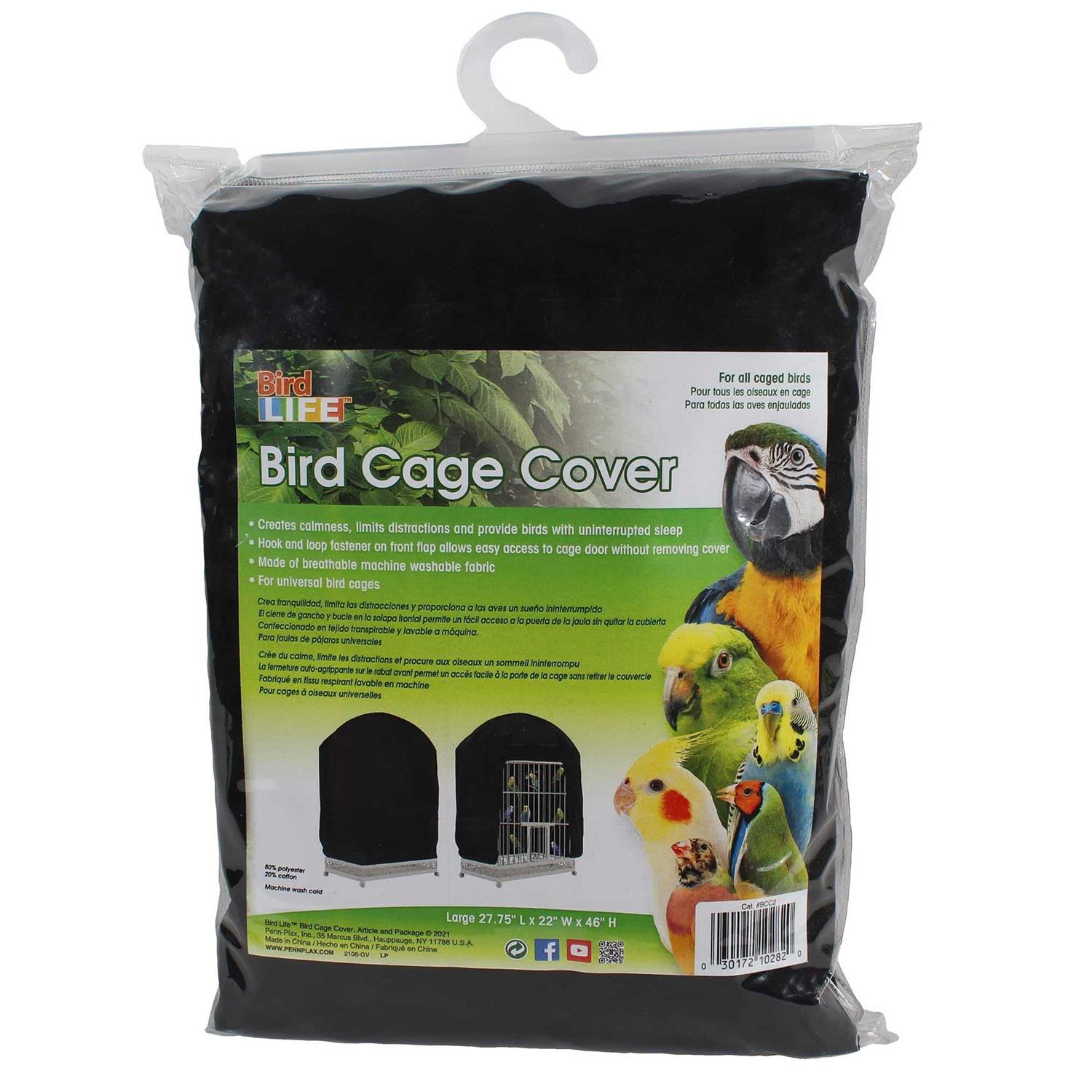 Penn-Plax Bird-Life Universal Fit Birdcage Cover Machine Washable & Breathable Fabric