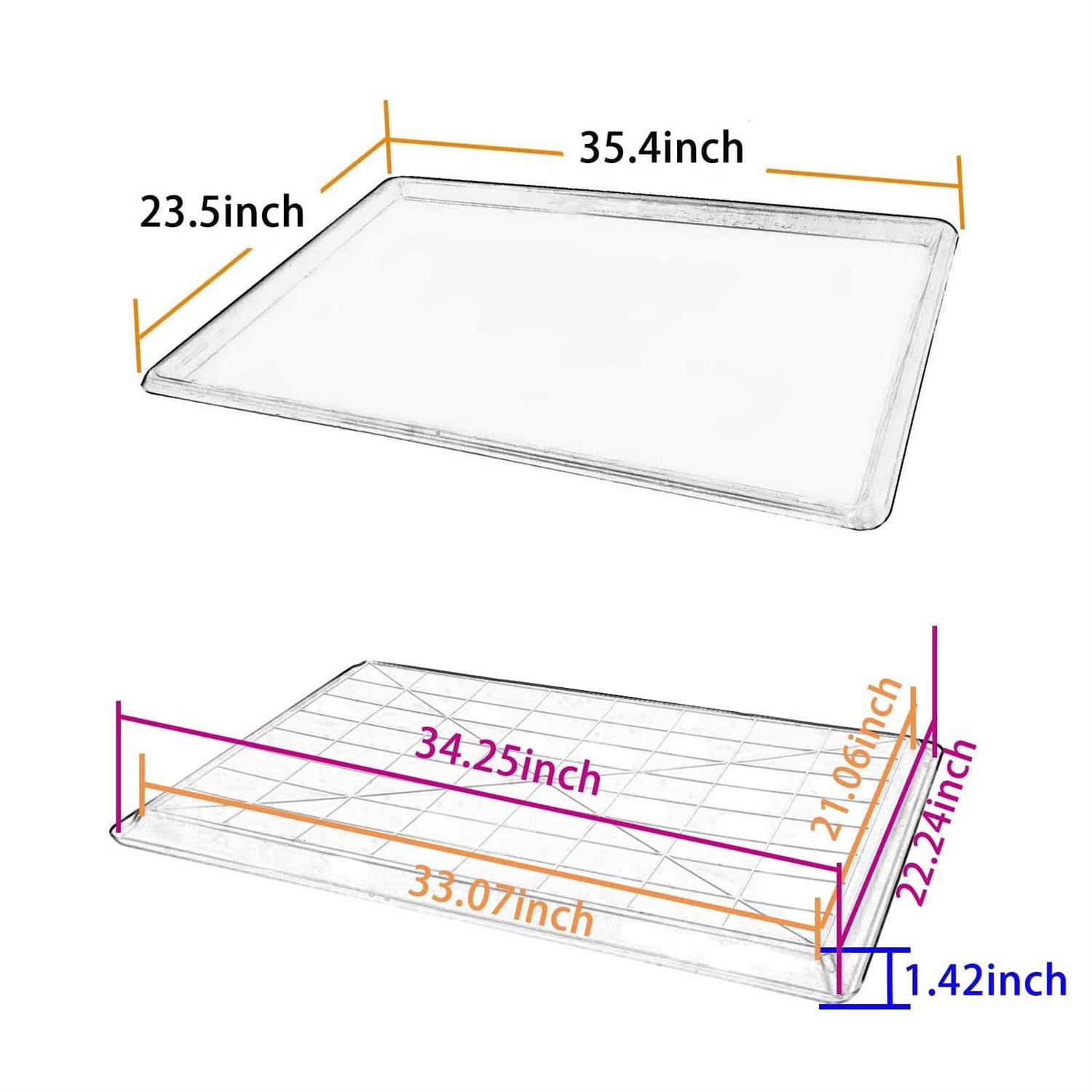 Alternative view of Confote Replacement Tray for Dog Crate Pans Plastic Bottom for Pet Cages Crates Kennels Dogs Cat Rabbit Ferret Critter
