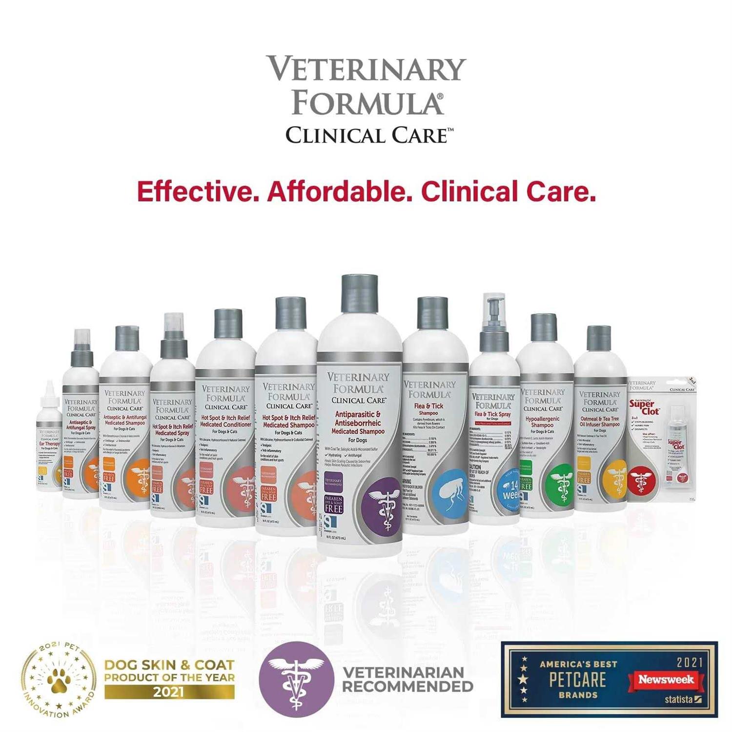 Alternative view of Veterinary Formula Clinical Care Antiparasitic & Antiseborrheic Medicated Shampoo