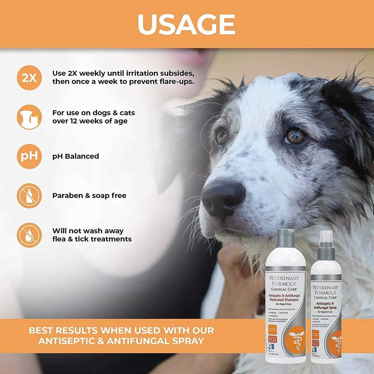 Alternative view of Veterinary Formula Clinical Care Antiseptic & Antifungal Medicated Shampoo