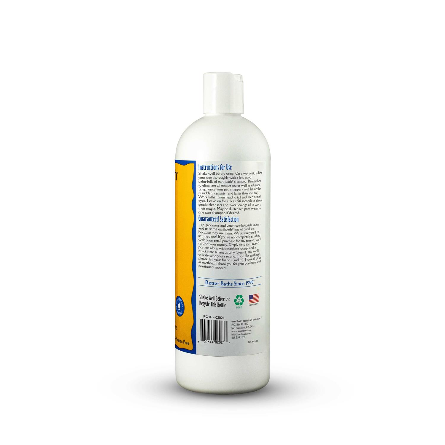 Alternative view of Earthbath Oatmeal Aloe Shampoo