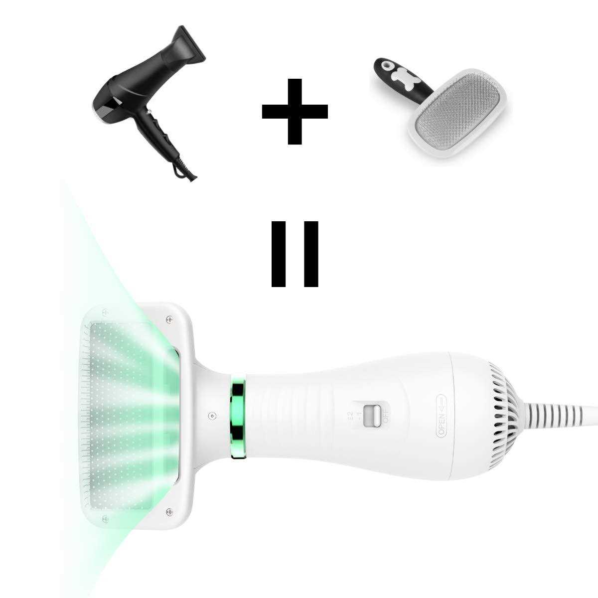 Alternative view of LIVEKEY Pet Hair Dryer, 2 in 1 Pet Grooming Hair Dryer with Slicker Brush, Home Dog Hair Dryer with Adjustable 2 Temperatures Settings, for Small and