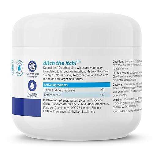 Alternative view of Vetnique Labs Dermabliss Medicated Skin Wipes Anti-Bacterial & Anti-Fungal Medicated Hot Spot & Skin Fold Dog & Cat Wipes