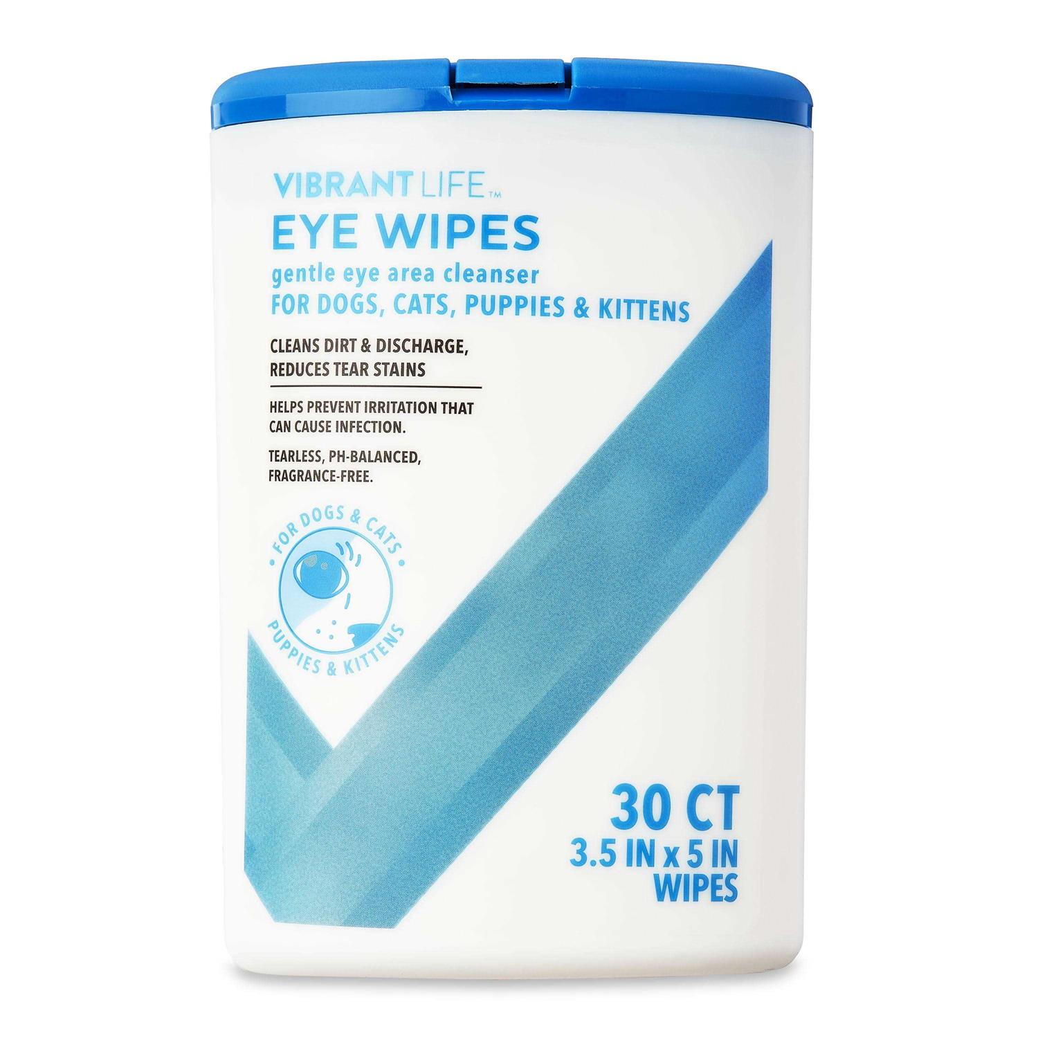 Vibrant Life Eye Wipes for Cats & Dogs