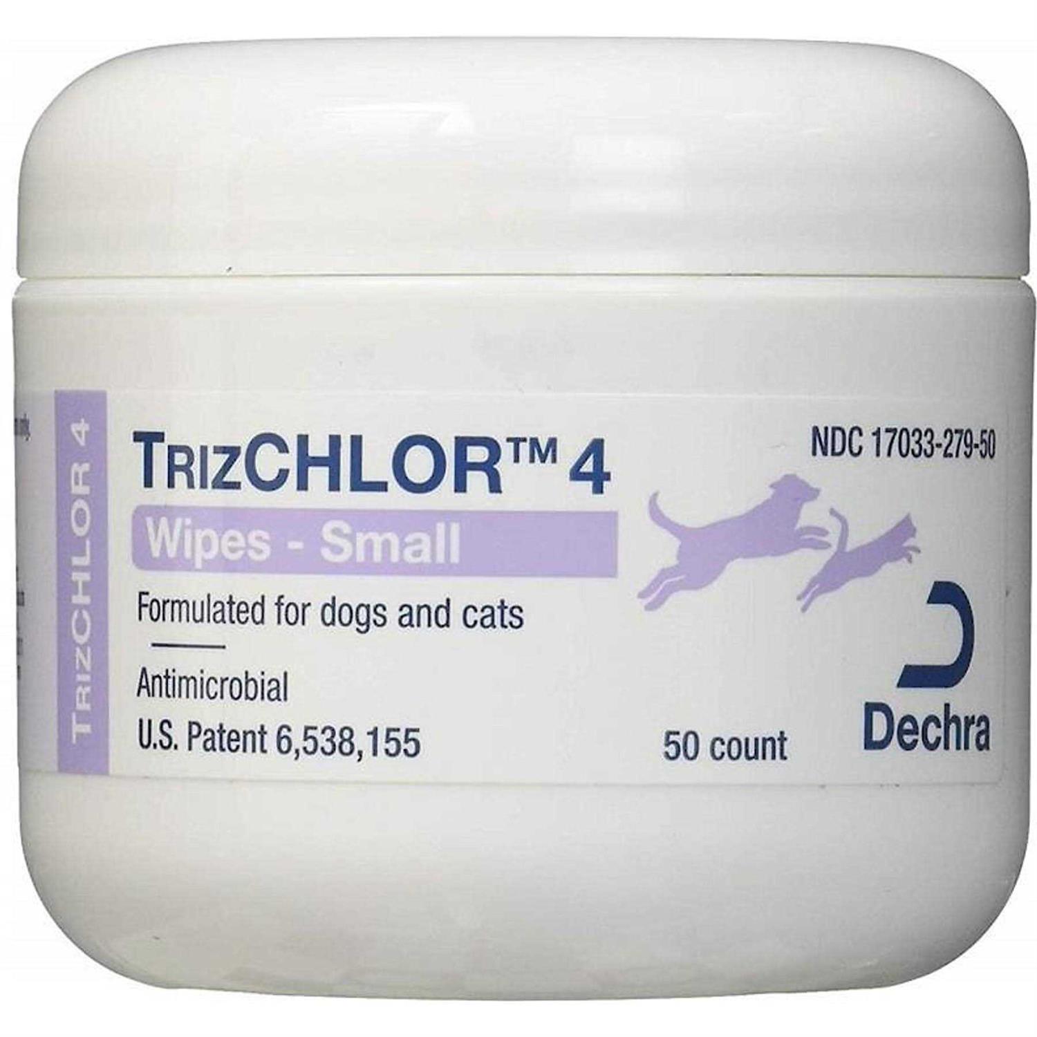 Dechra TrizCHLOR 4 Wipes for Dogs & Cats
