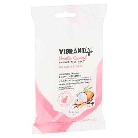 Alternative view of Vibrant Life Vanilla Coconut Deodorizing Wipes for Cats & Kittens